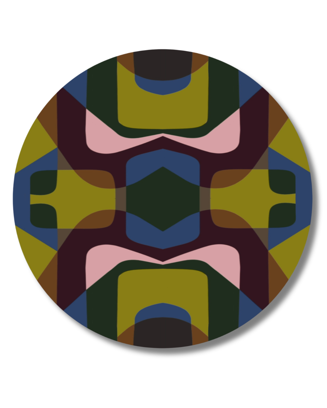 Mid Mod Underfoot - 6" Round Area Rug | High Current