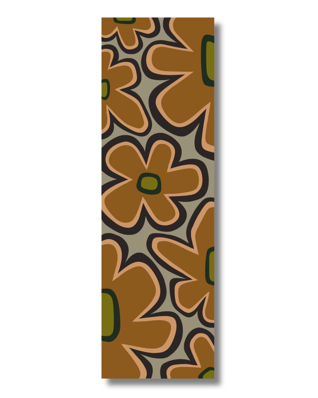 Flower Power Underfoot - 2.5' x 8' Runner | Caramel