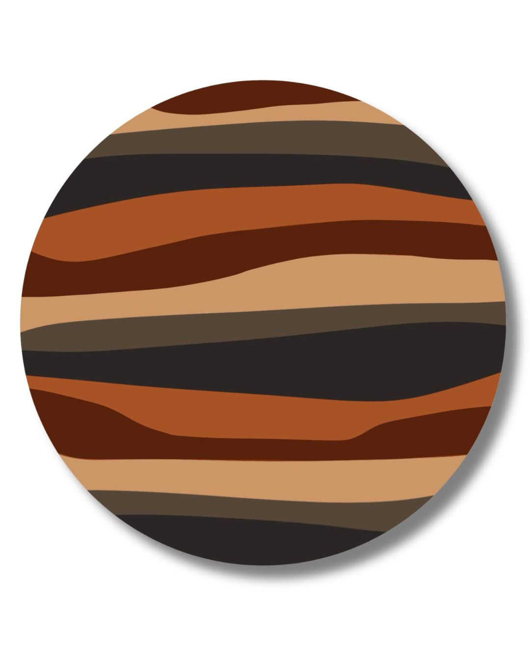 Prairie Reflections Underfoot - 6" Round Area Rug | Drumheller
