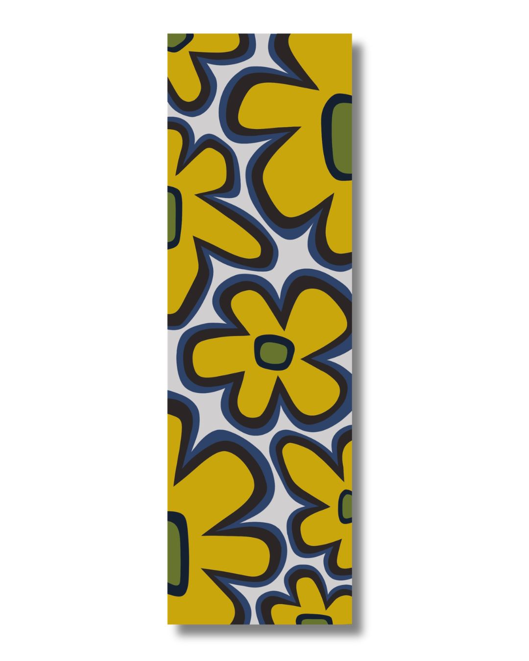 Flower Power Underfoot - 2.5' x 8' Runner | Groovy Gold