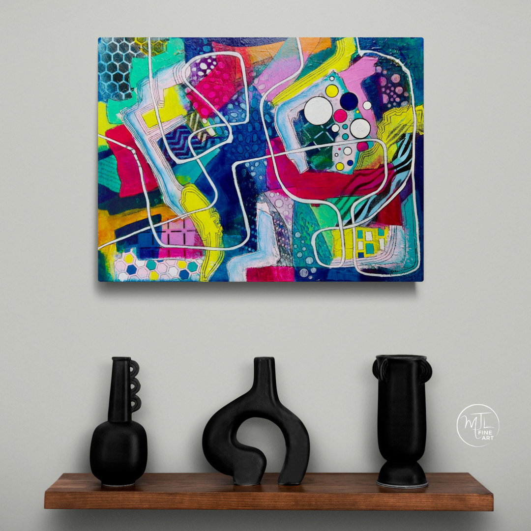It's Almost Never What You Expect - 16" x 12" acrylic on canvas
