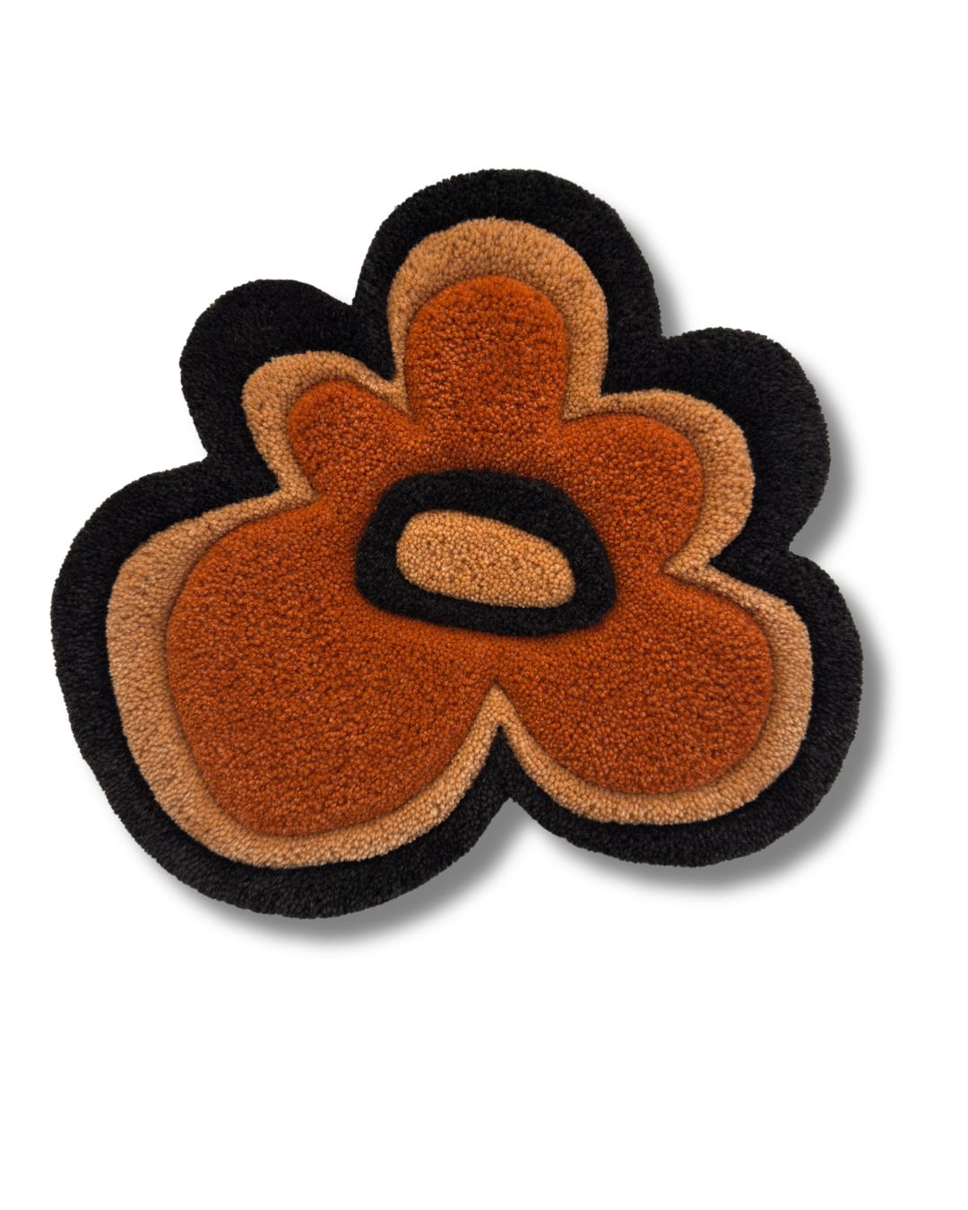 Orange & Brown Flower Power 14" x 16"