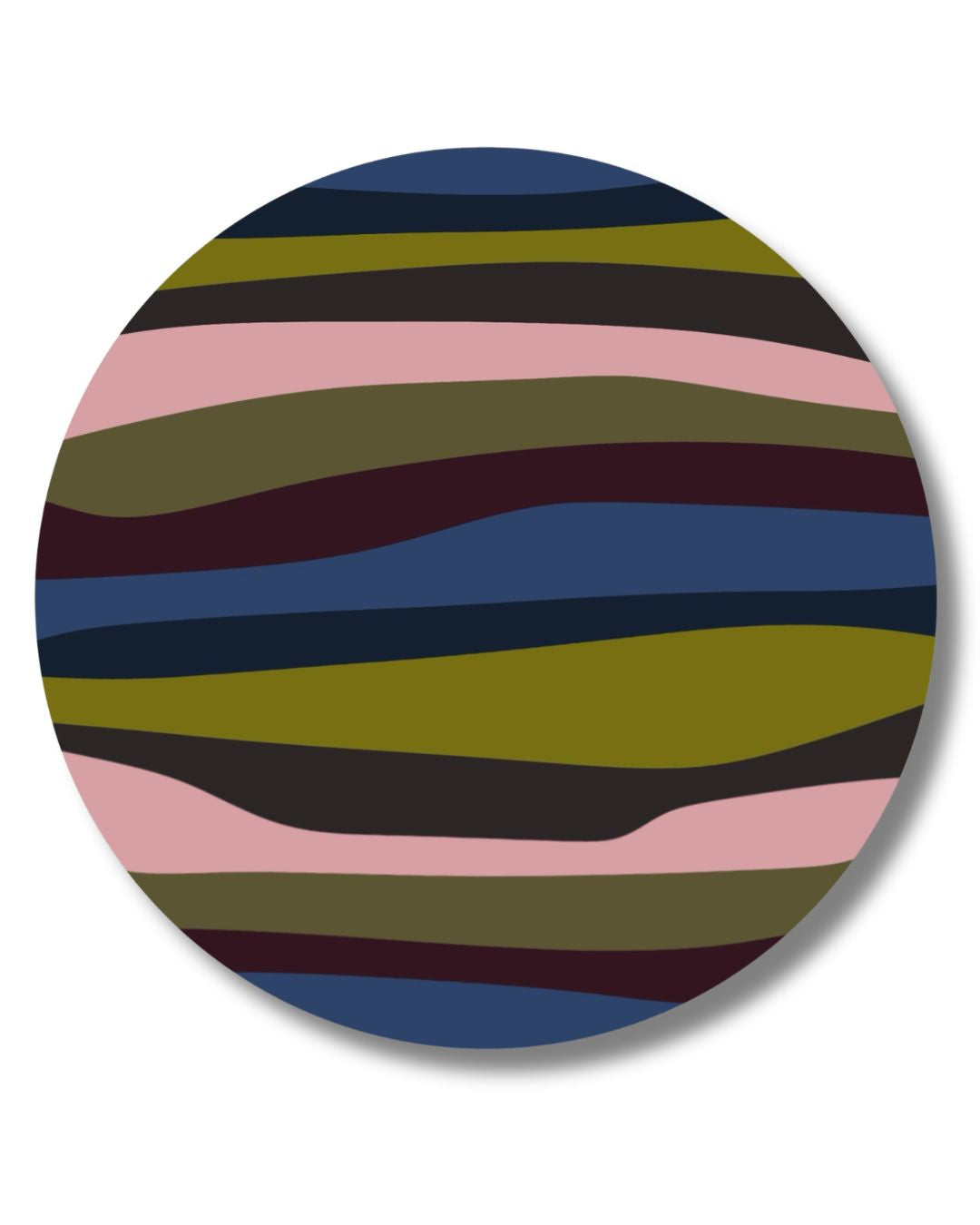 Prairie Reflections Underfoot - 6" Round Area Rug | Wild Rose