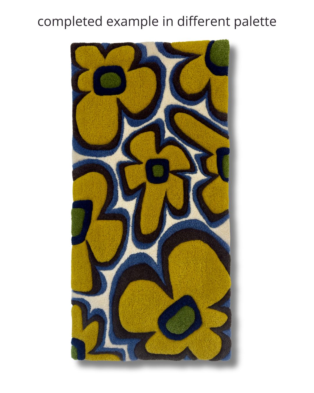 Flower Power Underfoot - 2' x 3' Area Rug | Caramel