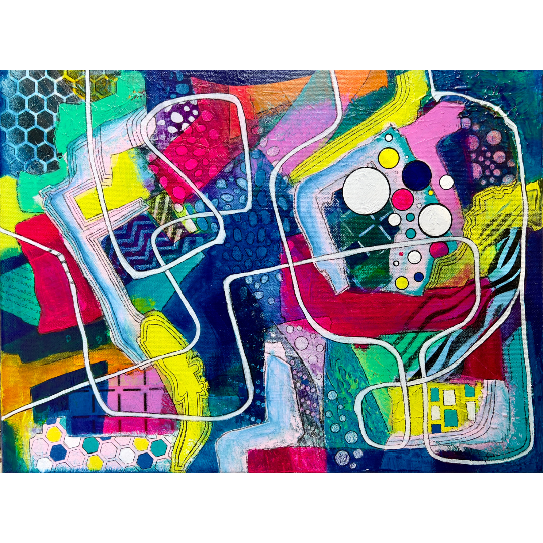 It's Almost Never What You Expect - 16" x 12" acrylic on canvas