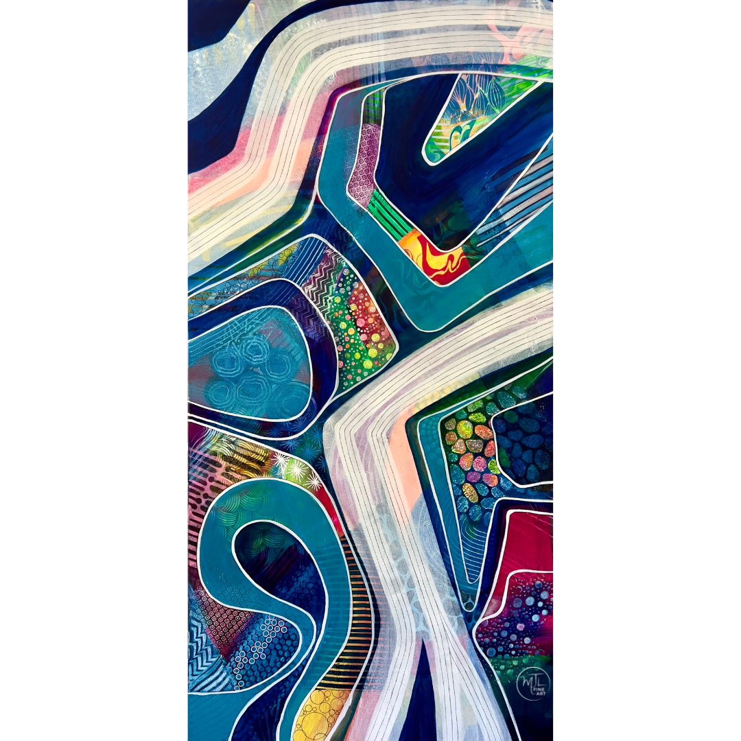 Which Road Do I Take? - 24" x 48" acrylic on canvas