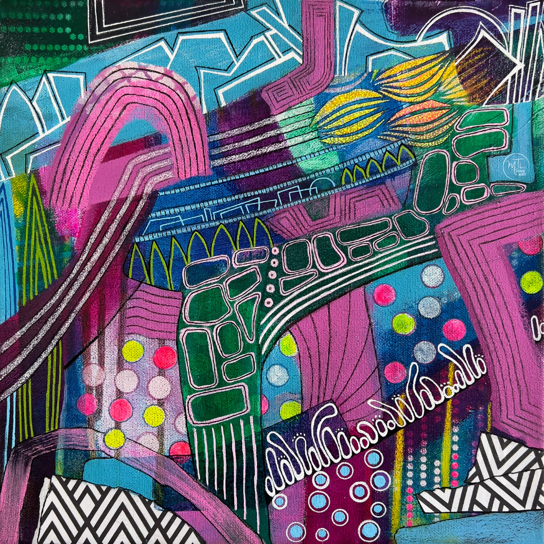Megalopolis - 12" x 12" acrylic on canvas