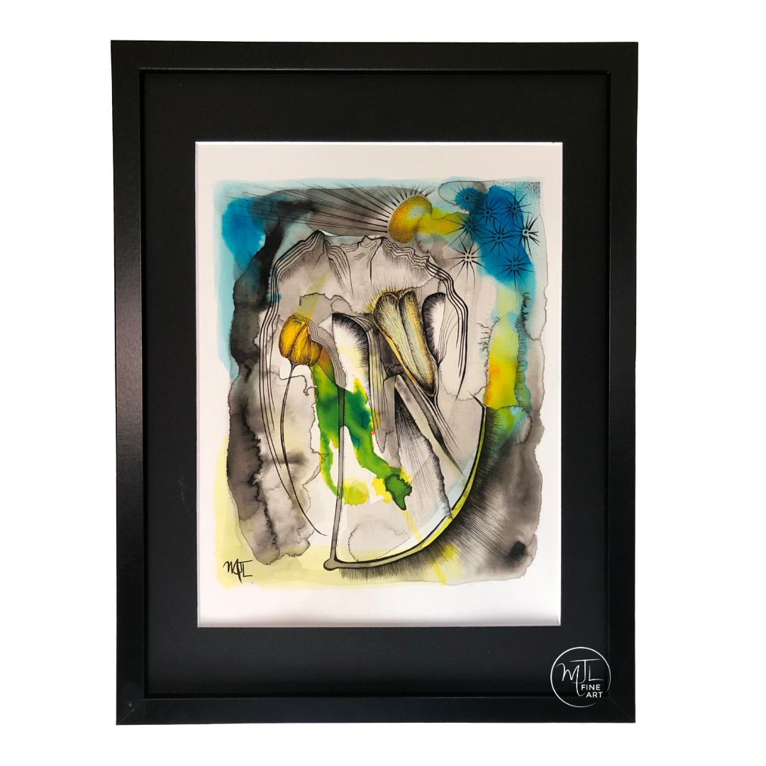 Mountains on my Mind - REPRODUCTION framed