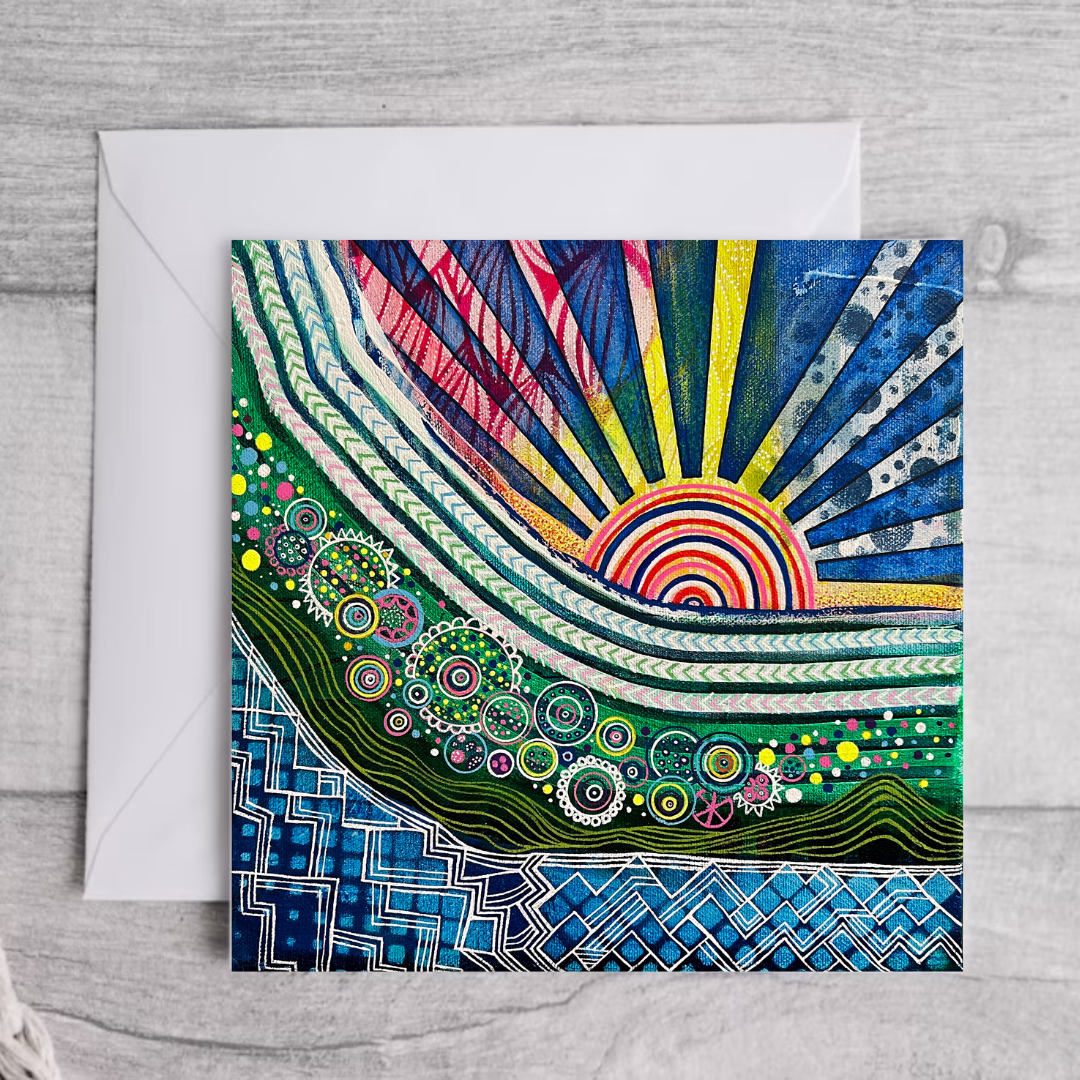 4 pack greeting cards - 6.25" x 6.25"